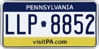 PA license plate LLP8852