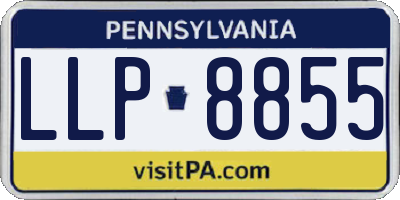 PA license plate LLP8855