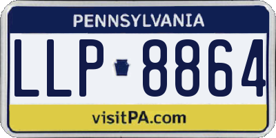 PA license plate LLP8864