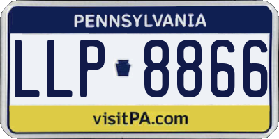 PA license plate LLP8866