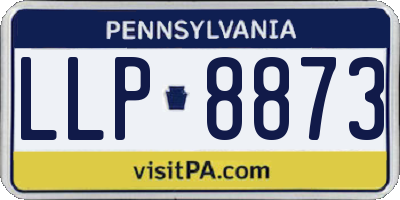PA license plate LLP8873