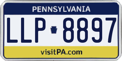 PA license plate LLP8897