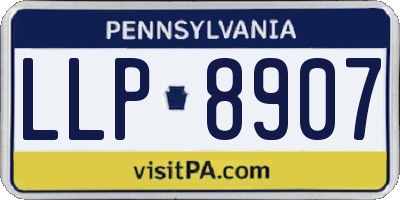PA license plate LLP8907