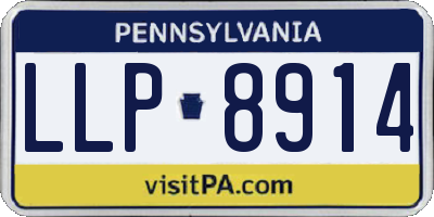 PA license plate LLP8914