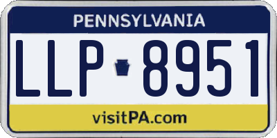 PA license plate LLP8951