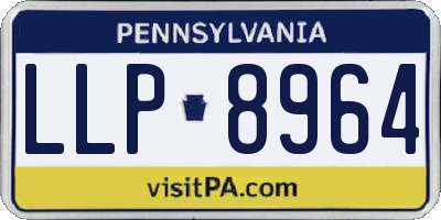 PA license plate LLP8964
