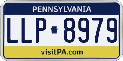PA license plate LLP8979