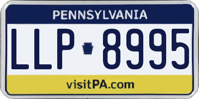 PA license plate LLP8995