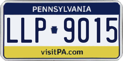 PA license plate LLP9015