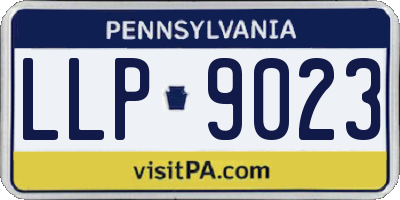 PA license plate LLP9023