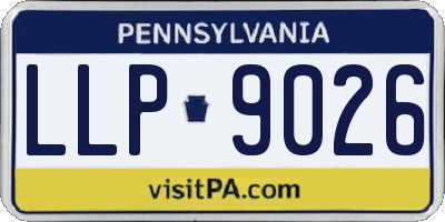 PA license plate LLP9026