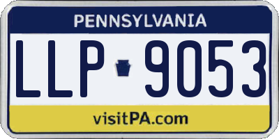 PA license plate LLP9053