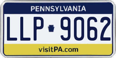PA license plate LLP9062
