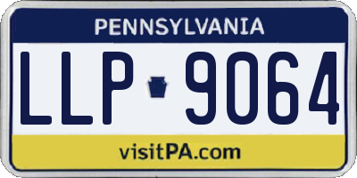 PA license plate LLP9064