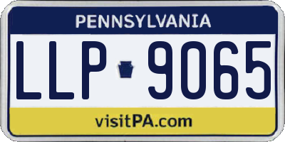PA license plate LLP9065