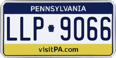 PA license plate LLP9066