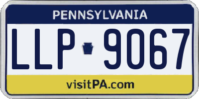 PA license plate LLP9067