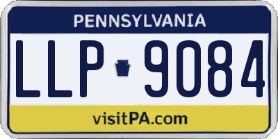 PA license plate LLP9084