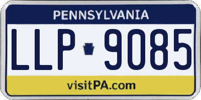 PA license plate LLP9085