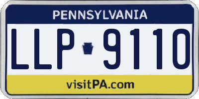 PA license plate LLP9110