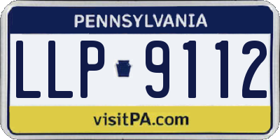 PA license plate LLP9112