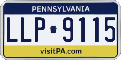 PA license plate LLP9115