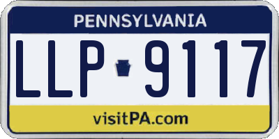 PA license plate LLP9117