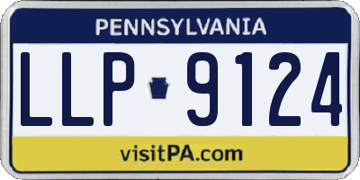 PA license plate LLP9124