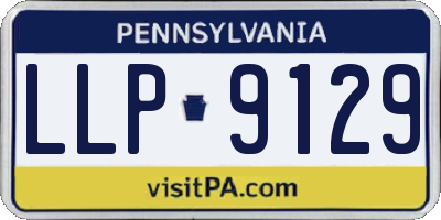 PA license plate LLP9129