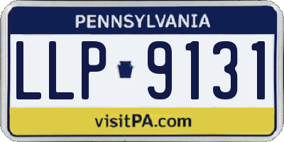 PA license plate LLP9131