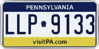 PA license plate LLP9133