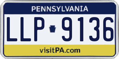 PA license plate LLP9136