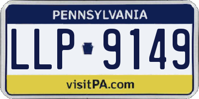 PA license plate LLP9149