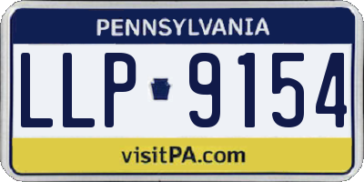 PA license plate LLP9154