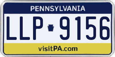 PA license plate LLP9156