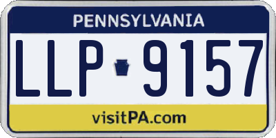 PA license plate LLP9157