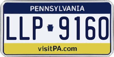 PA license plate LLP9160