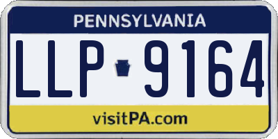 PA license plate LLP9164