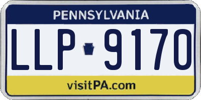 PA license plate LLP9170