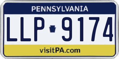 PA license plate LLP9174