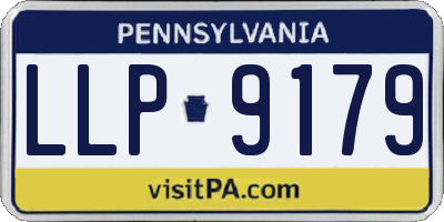 PA license plate LLP9179