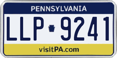PA license plate LLP9241
