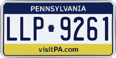PA license plate LLP9261