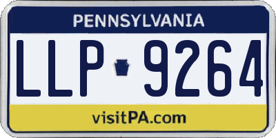 PA license plate LLP9264