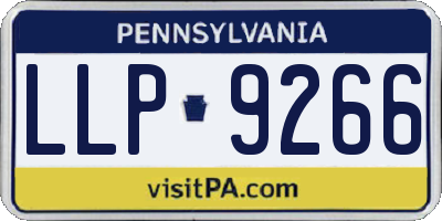 PA license plate LLP9266