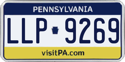 PA license plate LLP9269