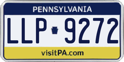 PA license plate LLP9272