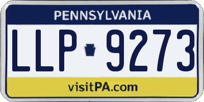 PA license plate LLP9273