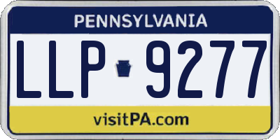 PA license plate LLP9277