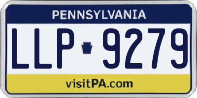 PA license plate LLP9279